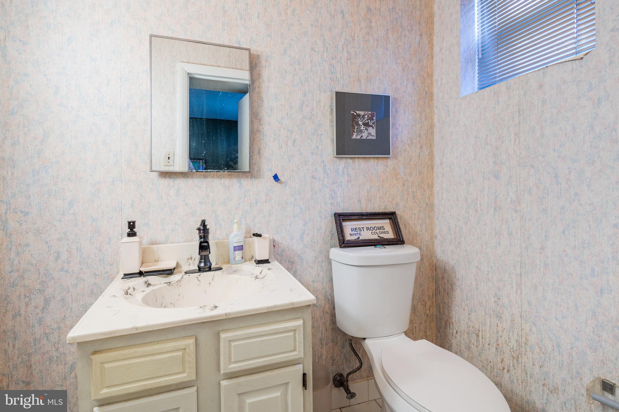 3819 Janbrook Road Randallstown, MD 21133 - Photo 30 of 47 a bathroom with a sink toilet and mirror