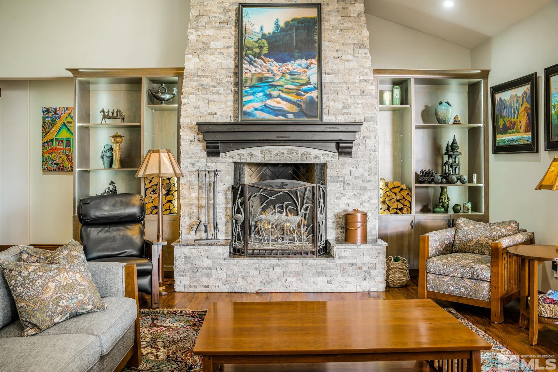 2785 West Lakeridge Reno, NV 89519 - Photo 4 of 40 a living room with furniture and a fireplace