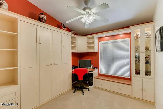 a view of workspace with furniture