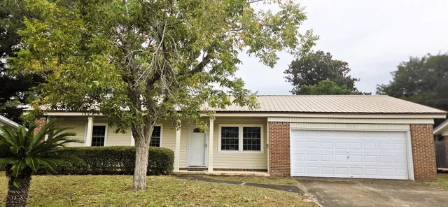 a house view with a outdoor space