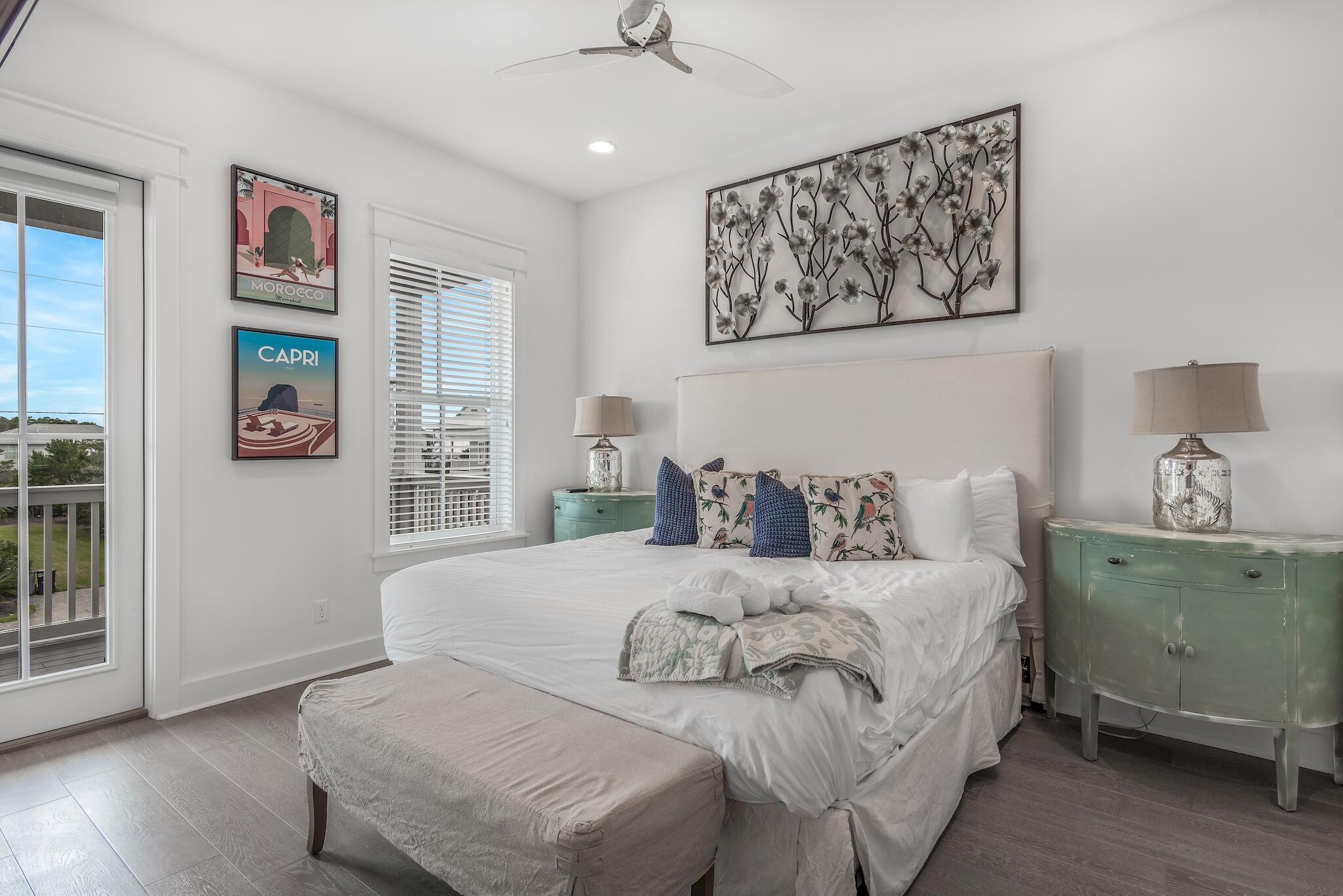 101 A St Inlet Beach Inlet Beach, FL 32461 - Photo 28 of 49 a bedroom with a large bed and a window