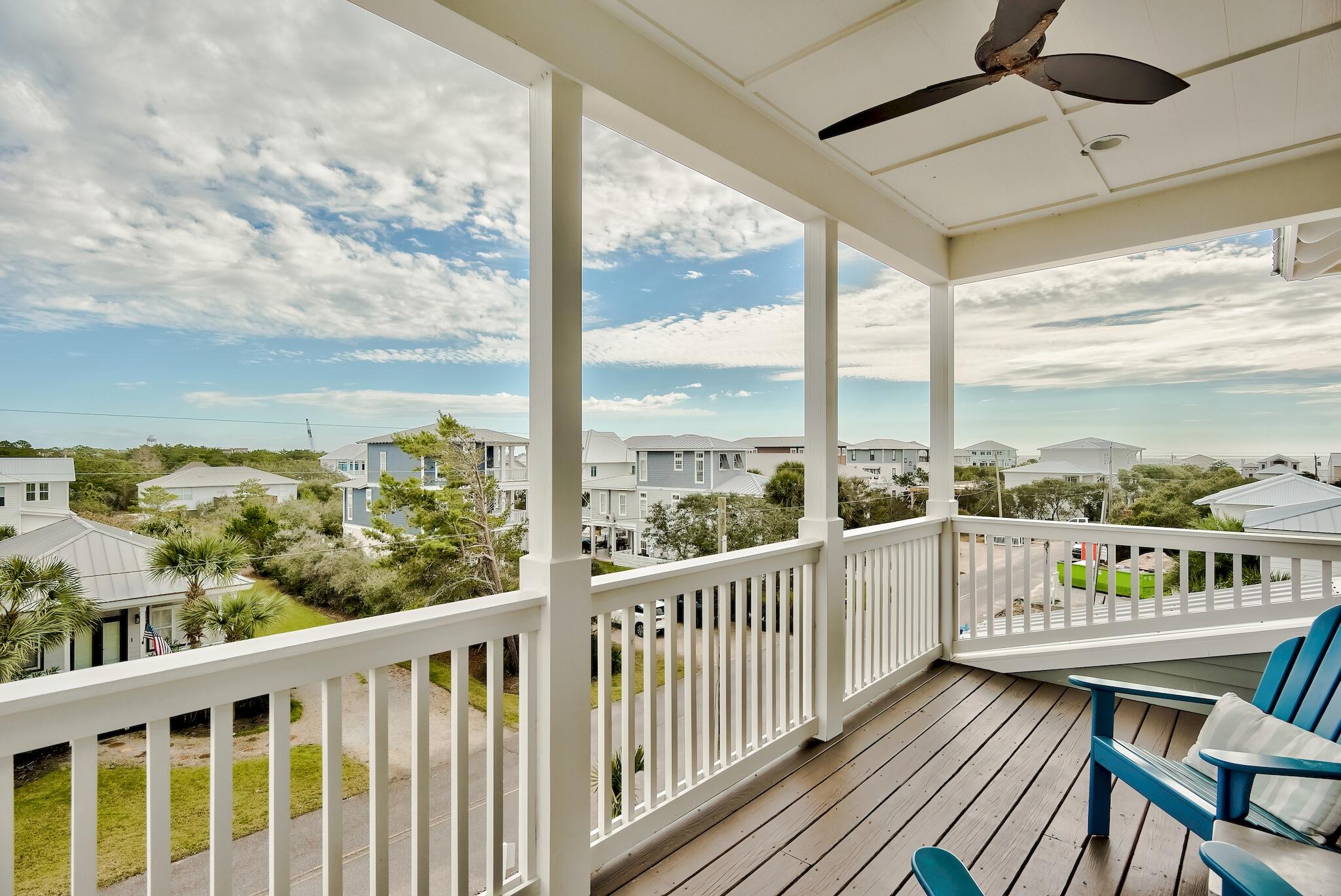 101 A St Inlet Beach Inlet Beach, FL 32461 - Photo 34 of 49 a view of a balcony with furniture