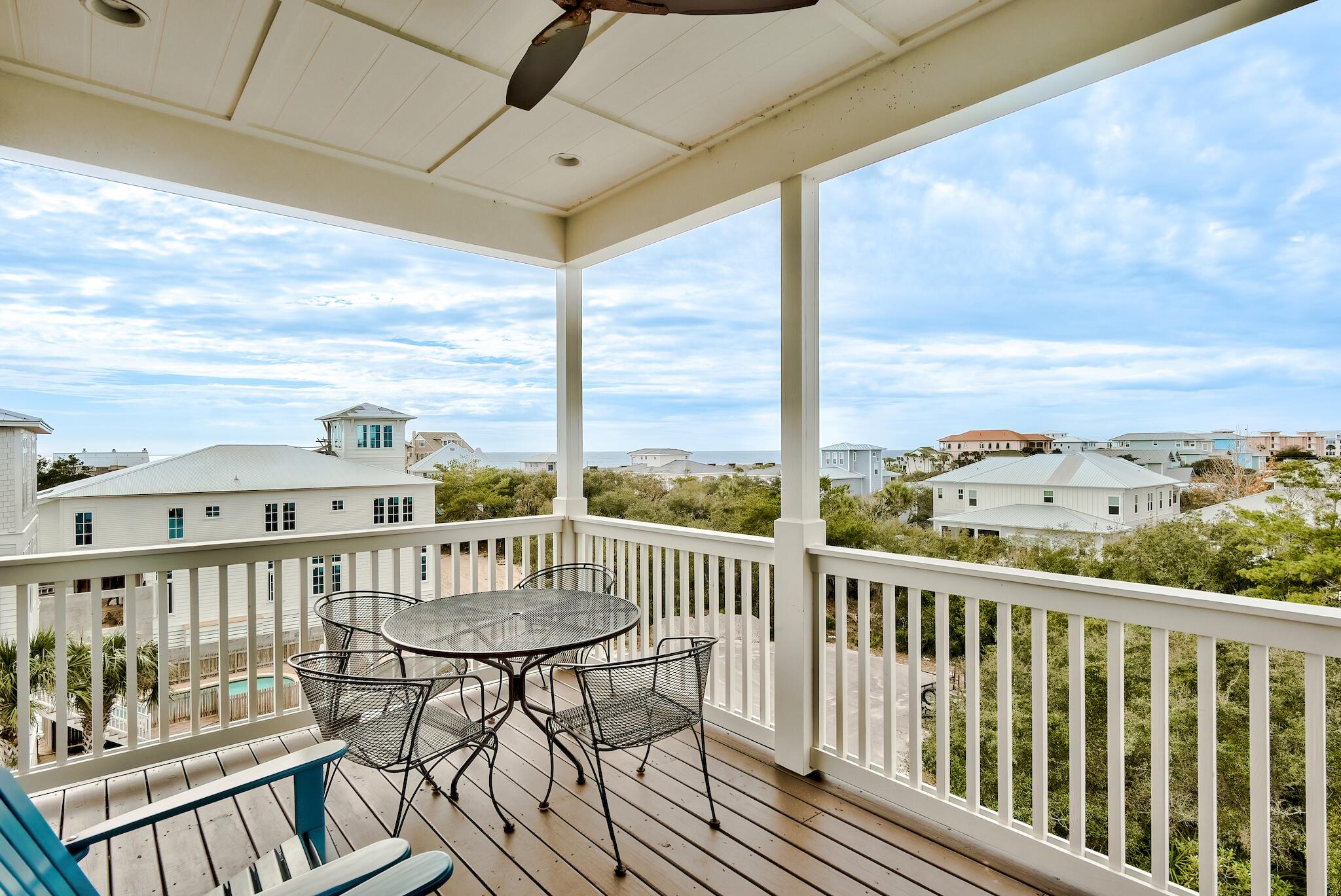 101 A St Inlet Beach Inlet Beach, FL 32461 - Photo 35 of 49 a view of a balcony with furniture