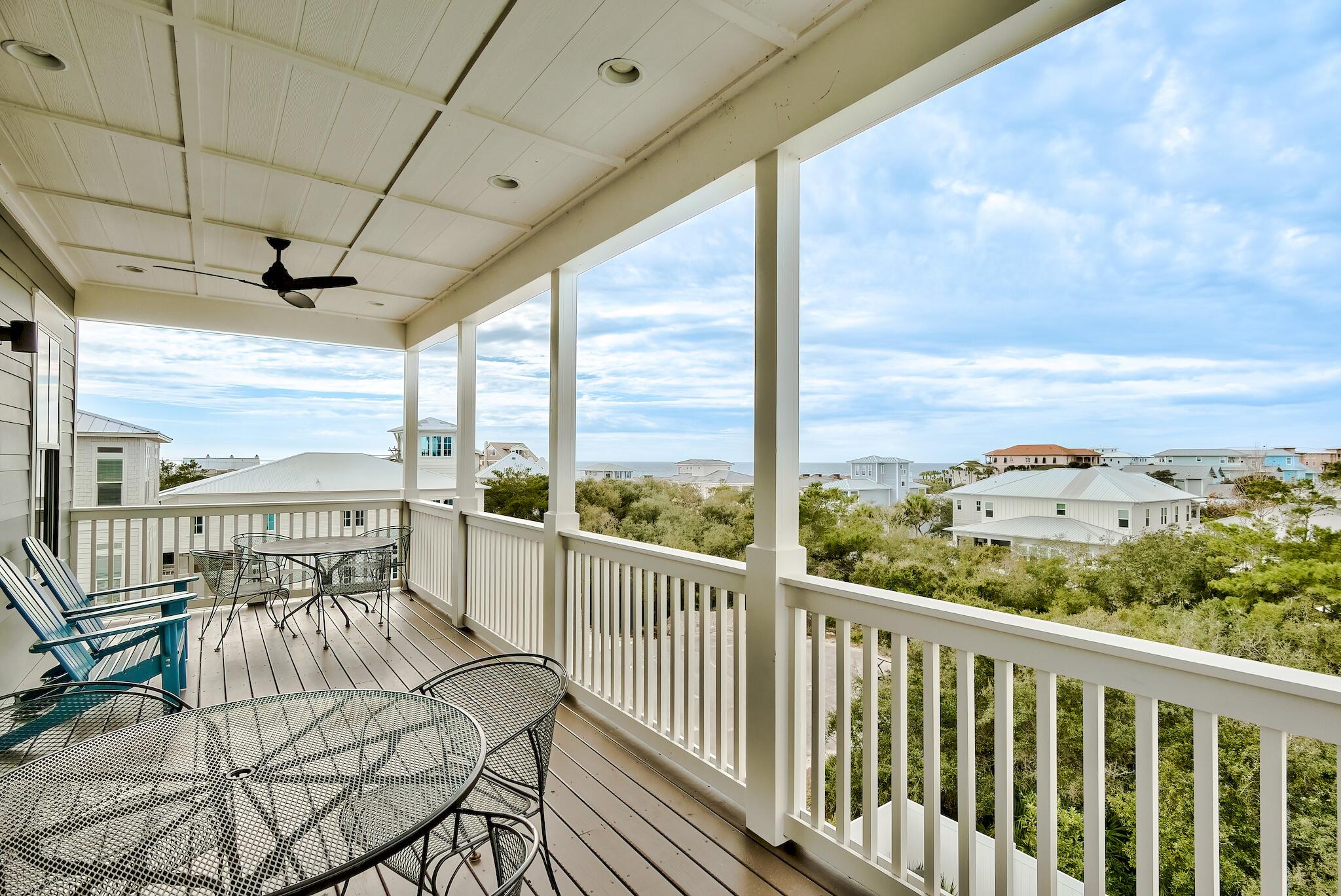 101 A St Inlet Beach Inlet Beach, FL 32461 - Photo 36 of 49 a view of a balcony with furniture