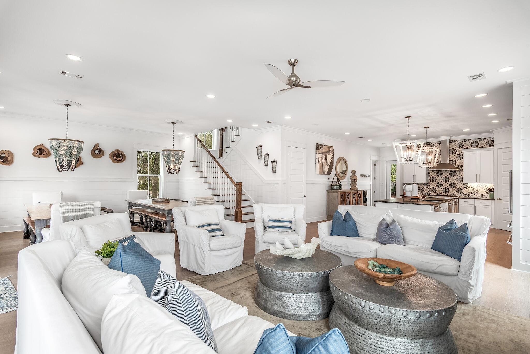 101 A St Inlet Beach Inlet Beach, FL 32461 - Photo 9 of 49 a living room with furniture and a view of kitchen