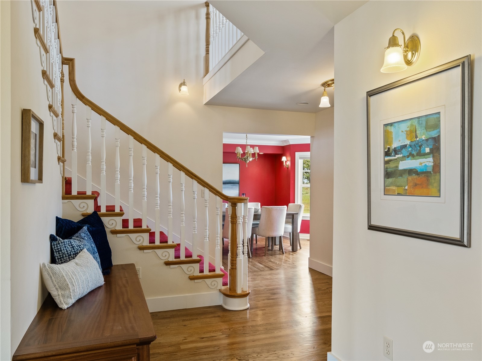 2619 Kitchen-Dick Road Sequim, WA 98382 - Photo 7 of 40 a view of entryway and hall with wooden floor