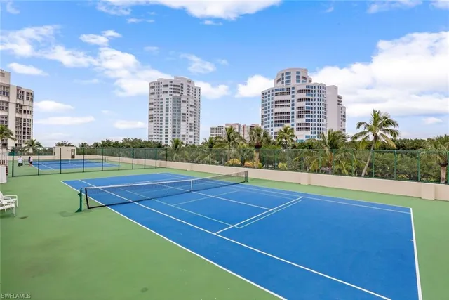 a view of a tennis court