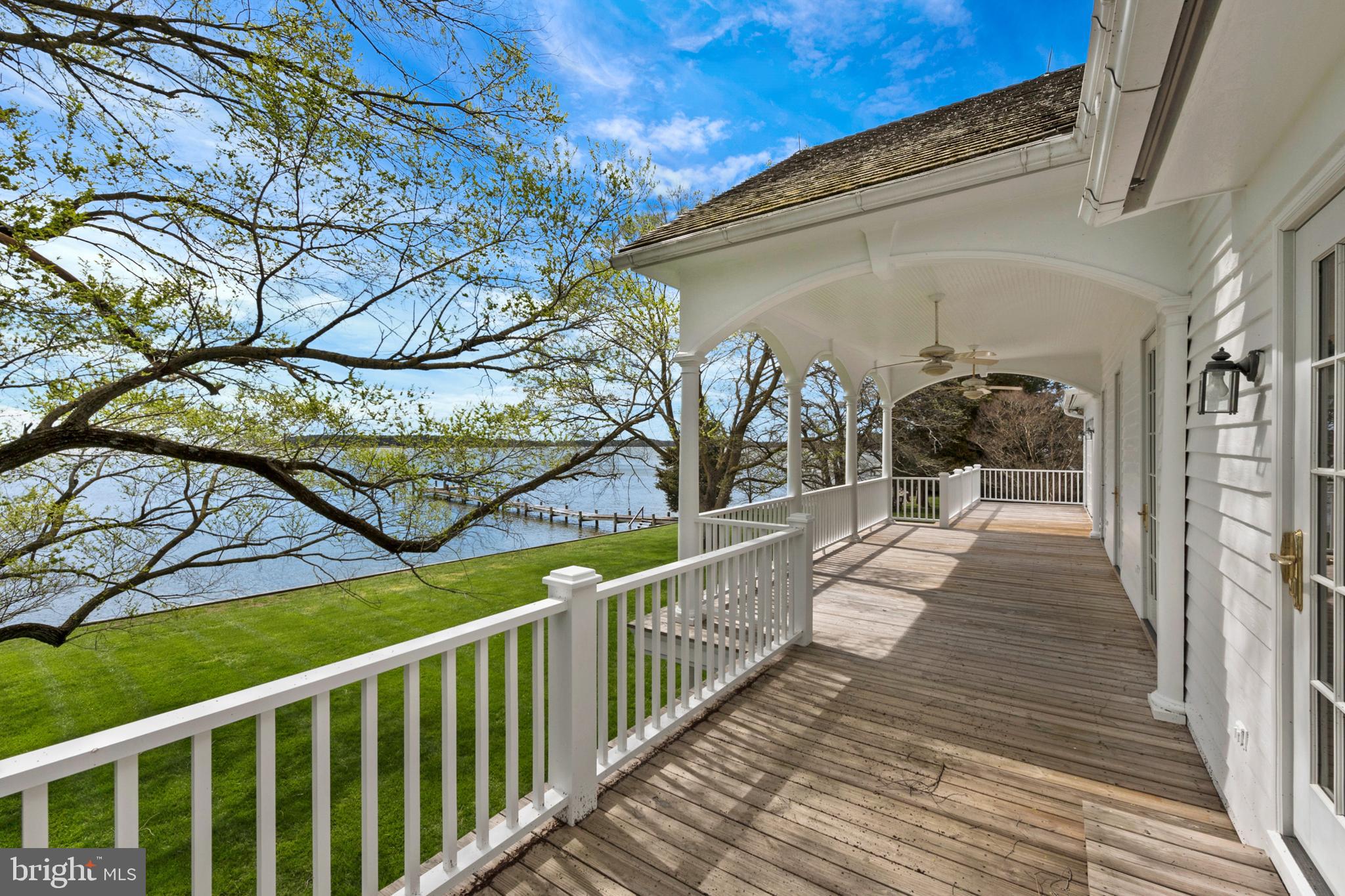 7308 Quaker Neck Road Bozman, MD 21612 - Photo 39 of 50 Southern style porches on 2nd floor