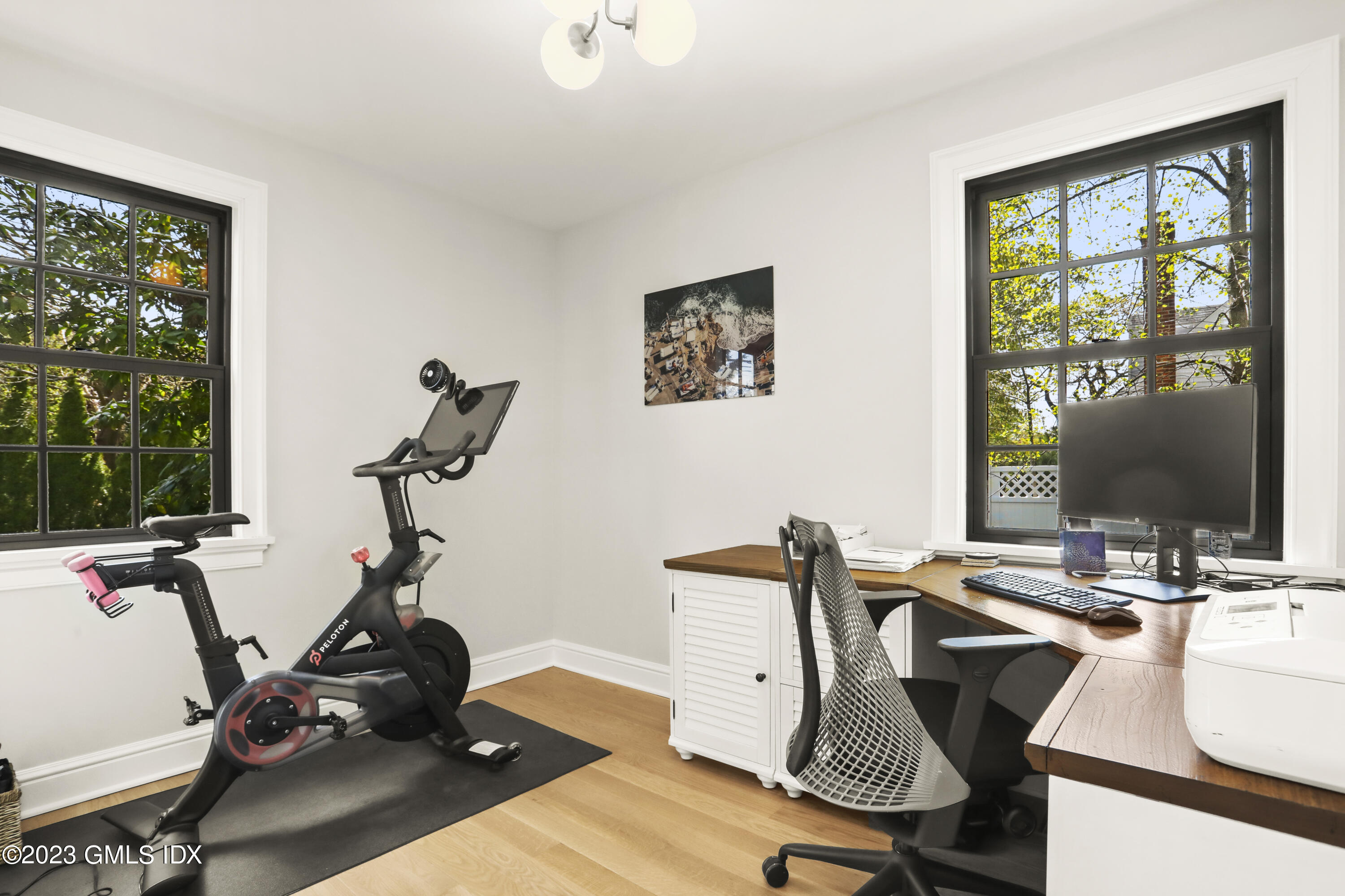2 Northridge Road Old Greenwich, CT 06870 - Photo 16 of 43 a view of a workspace with furniture and windows