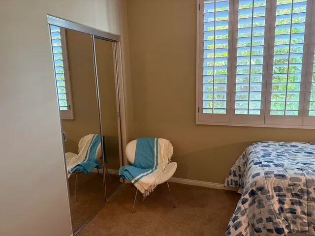 a chair and a table in a room