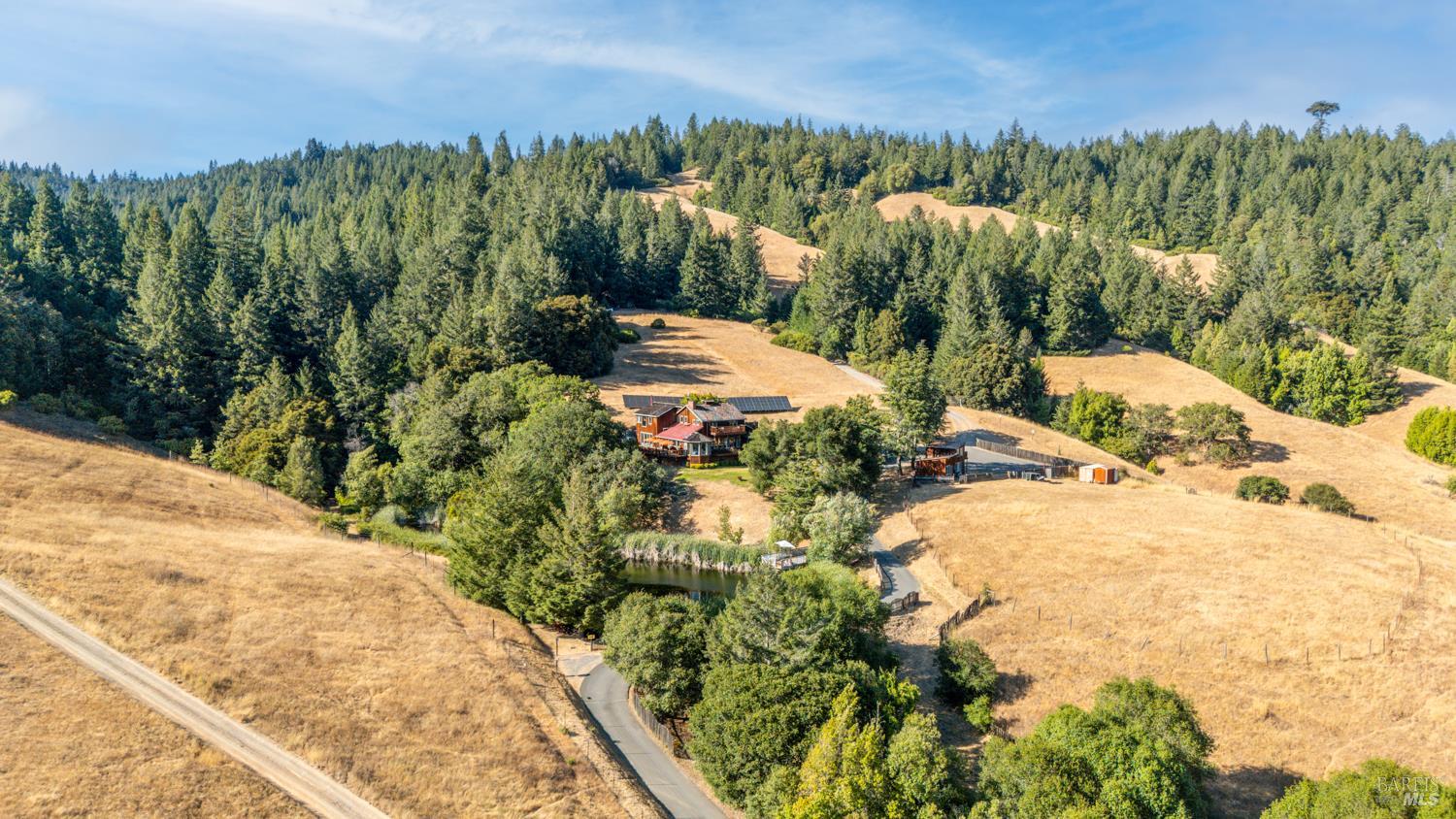a view of a backyard of the house