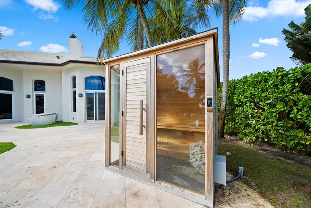 a view of a door front of house
