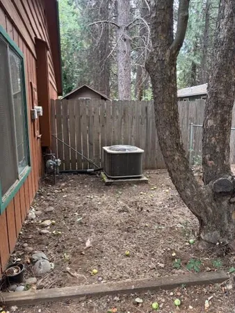 a backyard of a house