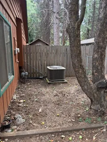 a backyard of a house