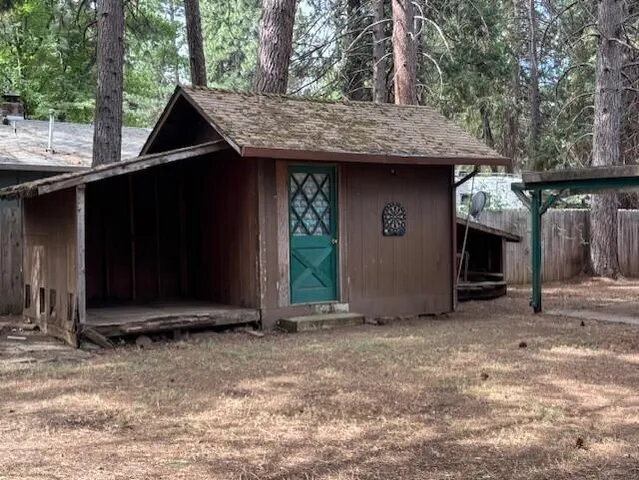 a view of outdoor space and front view of a house
