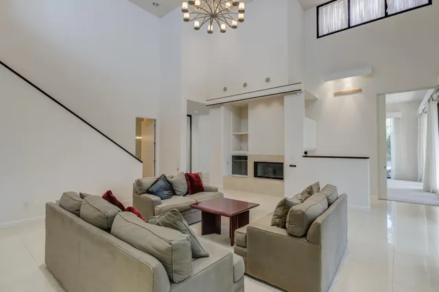 a view of a livingroom with a flat screen tv