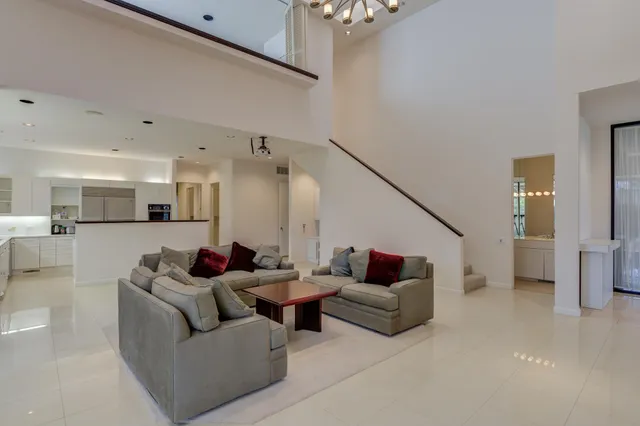 a living room with flat screen tv