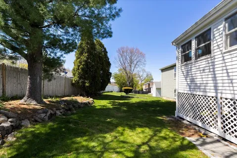 a backyard of a house