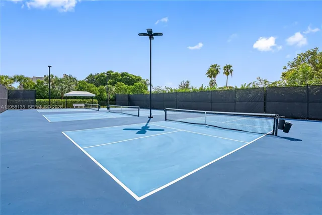 a view of a tennis court