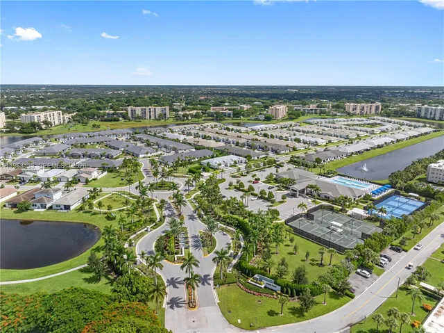 a view of a city and lake