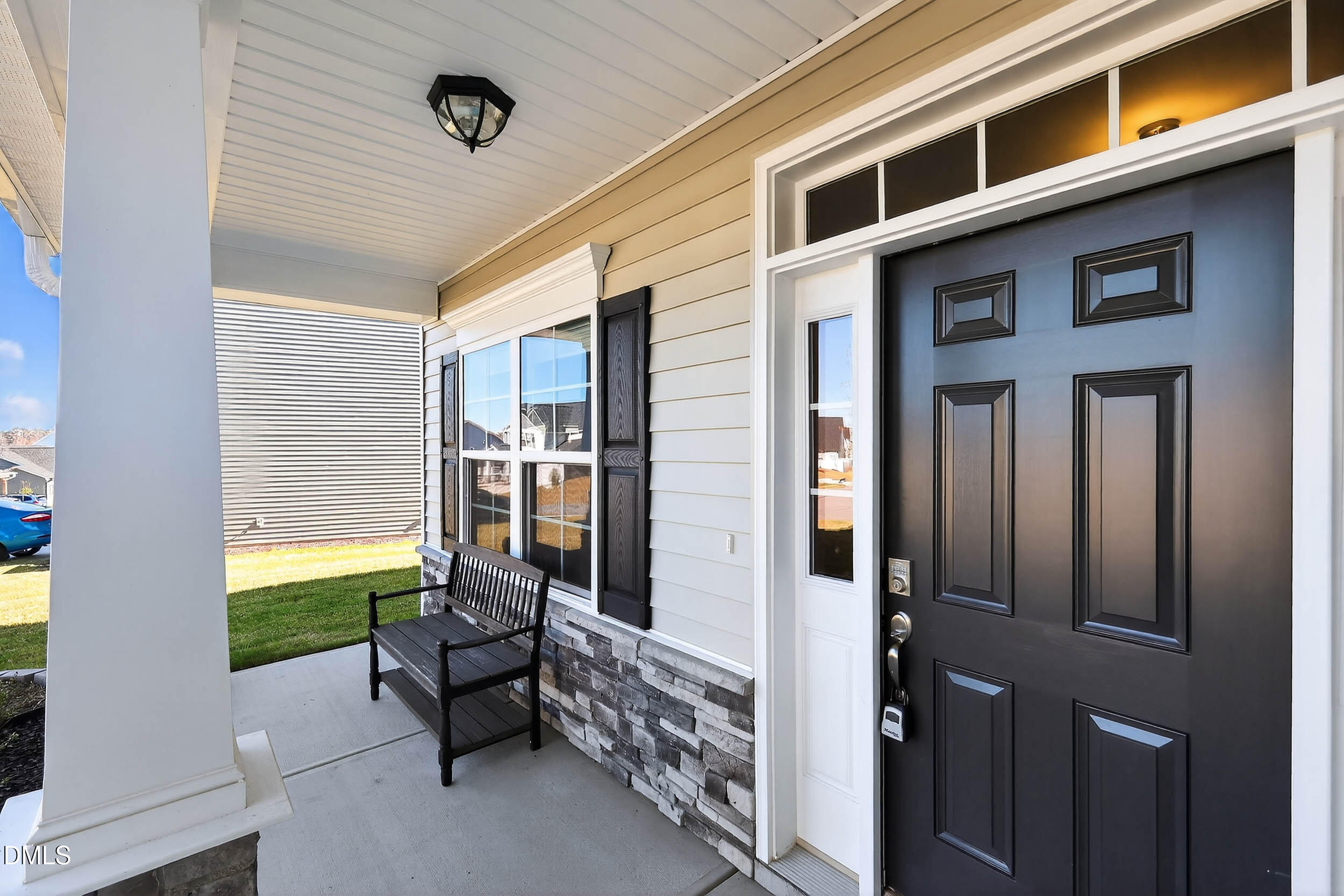 520 Husketh Road Youngsville, NC 27596 - Photo 3 of 63 a view of a porch with furniture and a yard