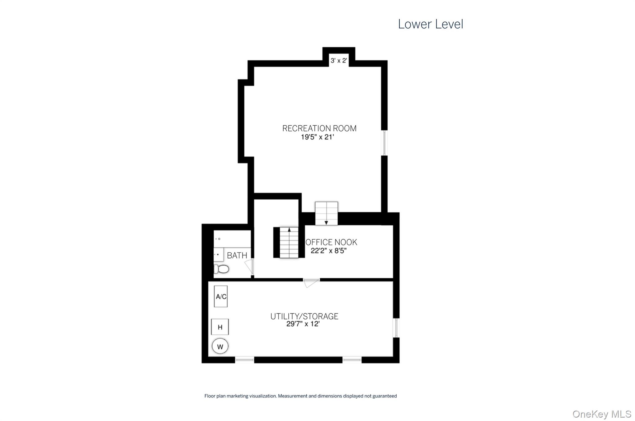 12 Kenmare Road Larchmont, NY 10538 - Photo 36 of 36 Lower Level Floor Plan