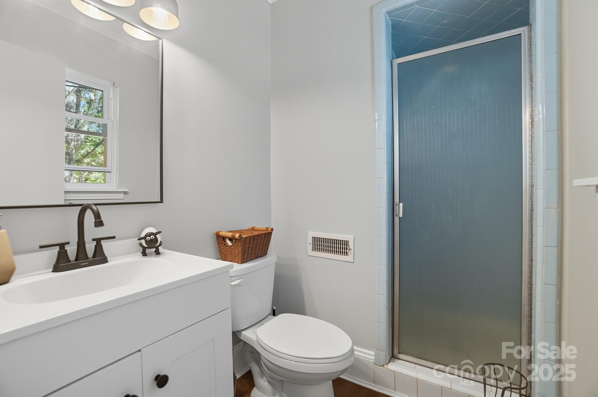 109 Carter Road Monroe, NC 28110 - Photo 37 of 48 a bathroom with a toilet a sink and mirror