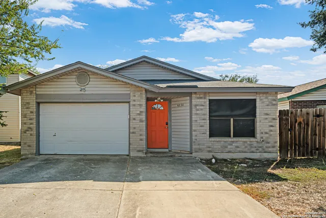 a front view of a house