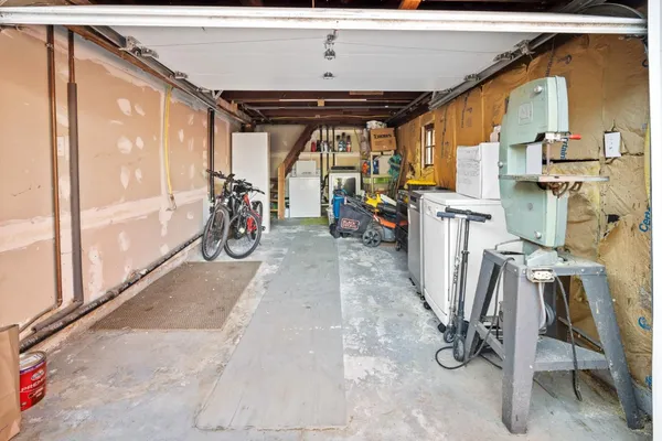 a street view of a building with a street sign