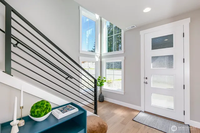 a view of table and chair in wooden floor