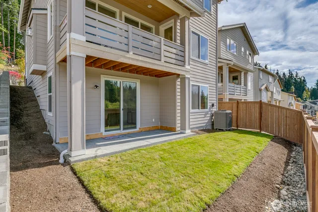 a view of a house with a tub