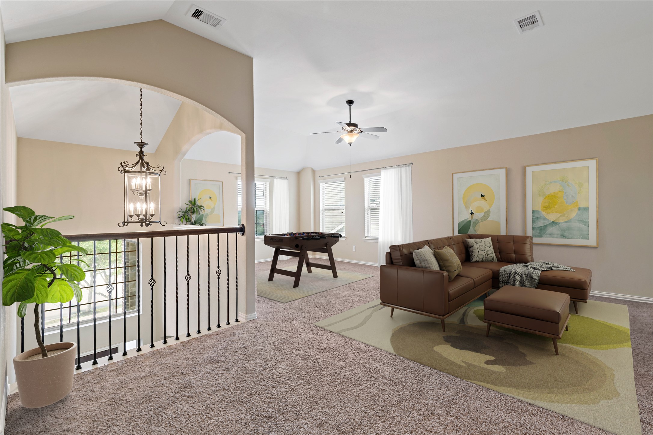 13102 Dover Bluff Drive Rosharon, TX 77583 - Photo 36 of 50 Upstairs Game Room Staged