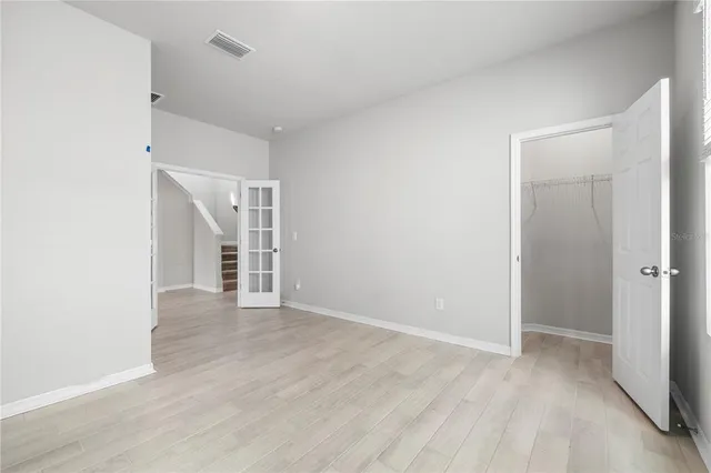 a view of an empty room