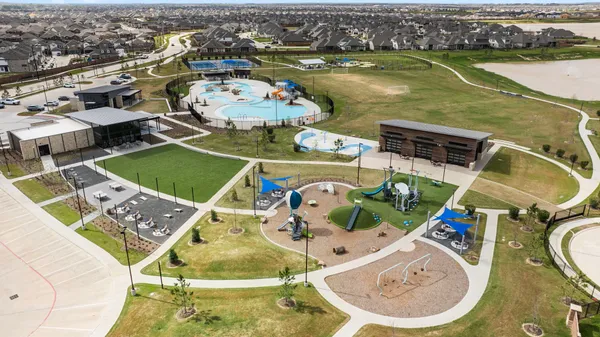 a view of a swimming pool and outdoor space