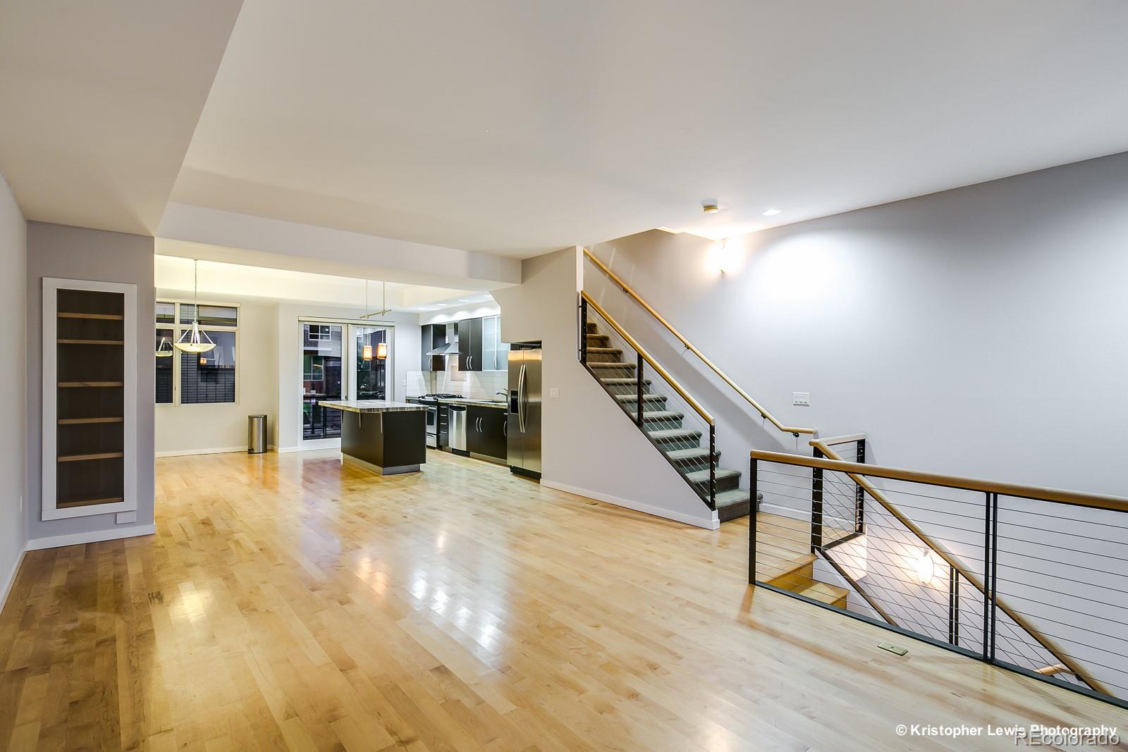 1400 Little Raven Street, Unit B Denver, CO 80202 - Photo 9 of 35 a view of an entryway with wooden floor