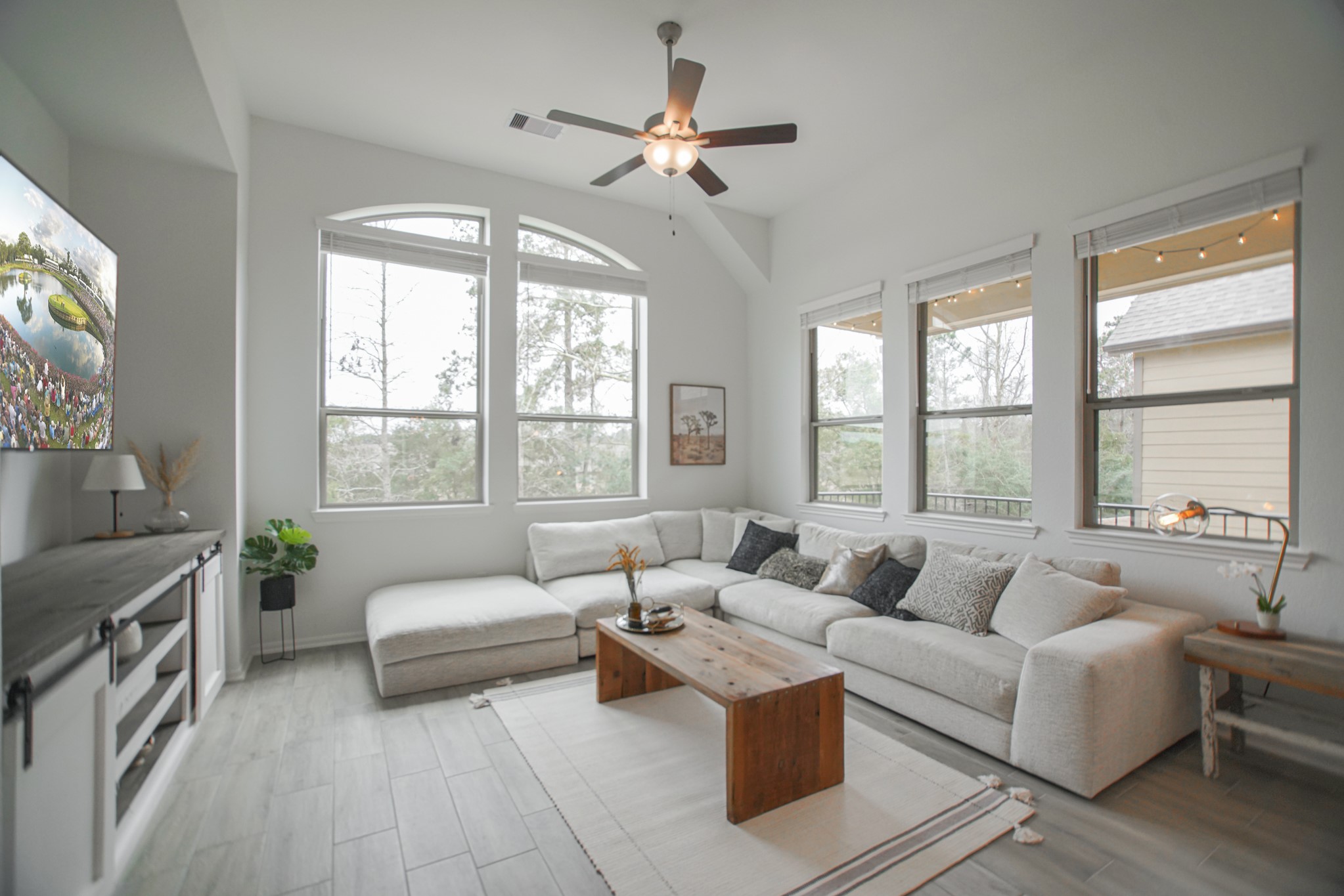 4232 Merry Mill Drive Spring, TX 77386 - Photo 21 of 50 Expansive family room offers comfort & style with space for oversized furniture.