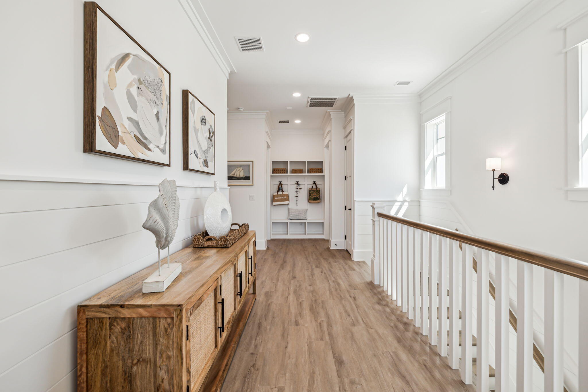33 Grayton Boulevard Santa Rosa Beach, FL 32459 - Photo 28 of 48 a view of a hallway with wooden floor and windows