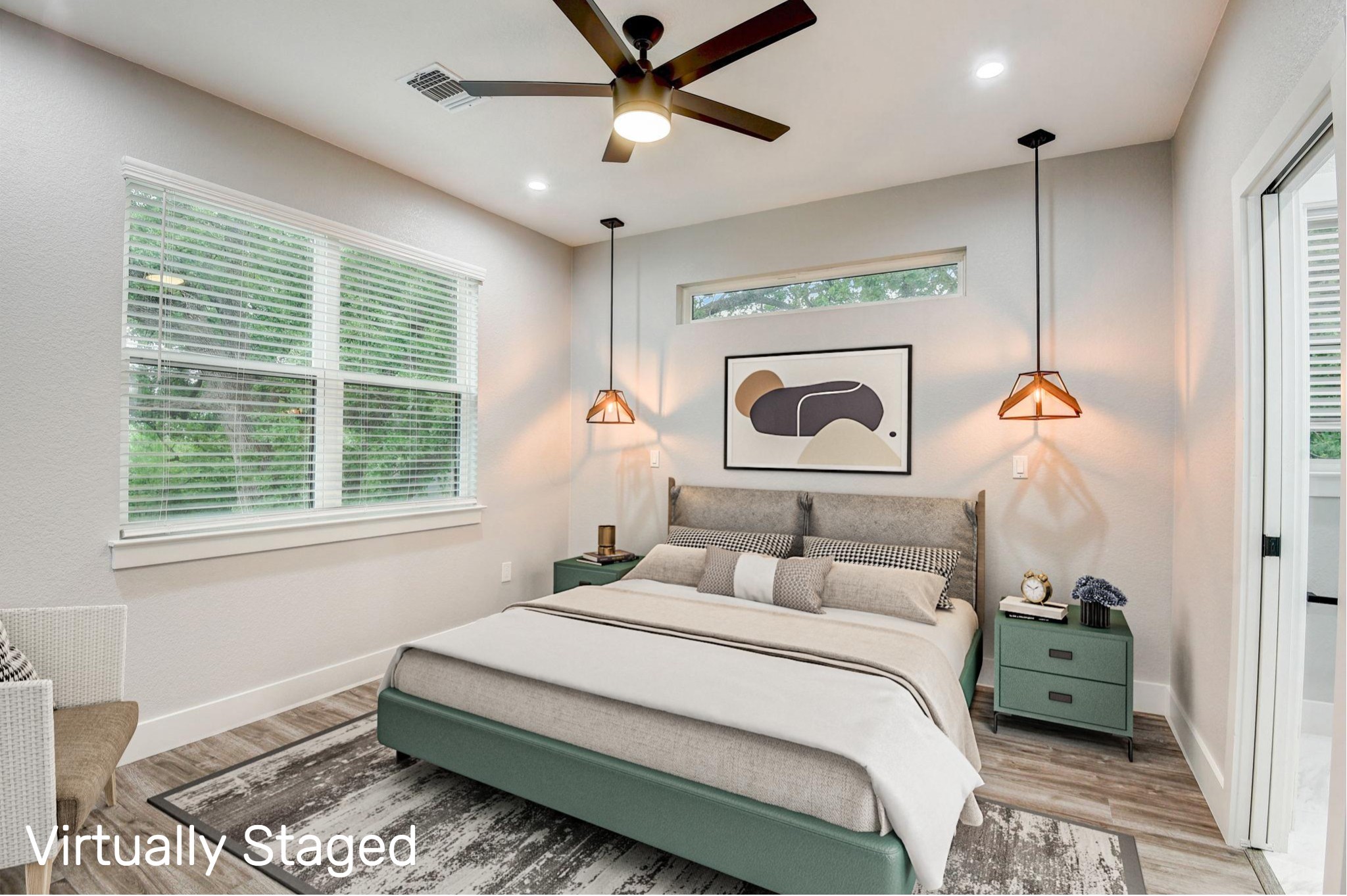 2507 Rogge Lane, Unit 2 Austin, TX 78723 - Photo 20 of 30 a bedroom with a bed and a window