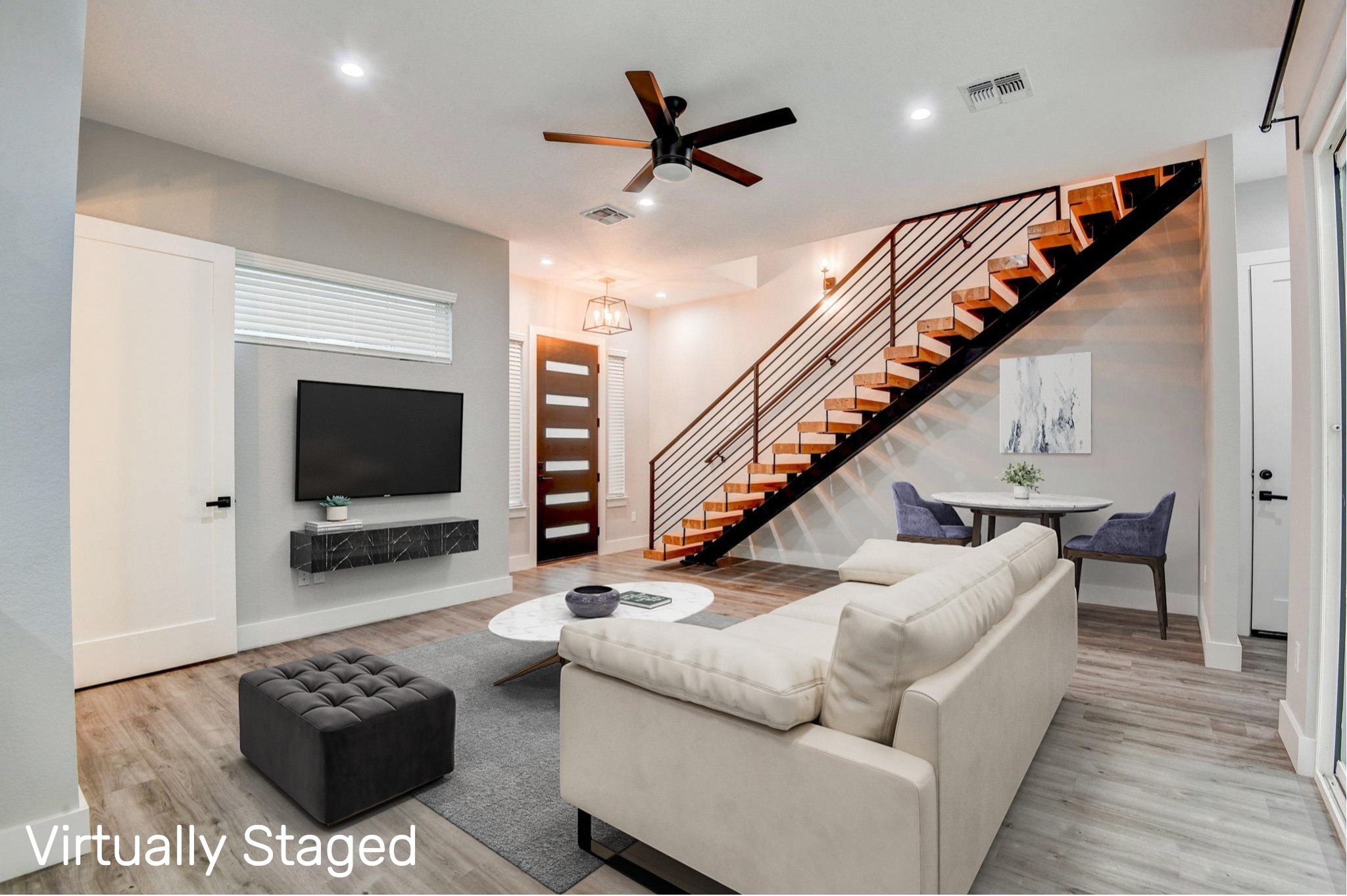 2507 Rogge Lane, Unit 2 Austin, TX 78723 - Photo 7 of 30 a living room with furniture and a flat screen tv
