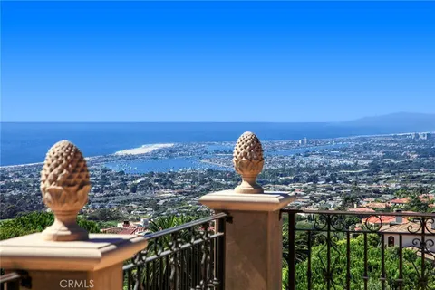 a view of a water from a balcony