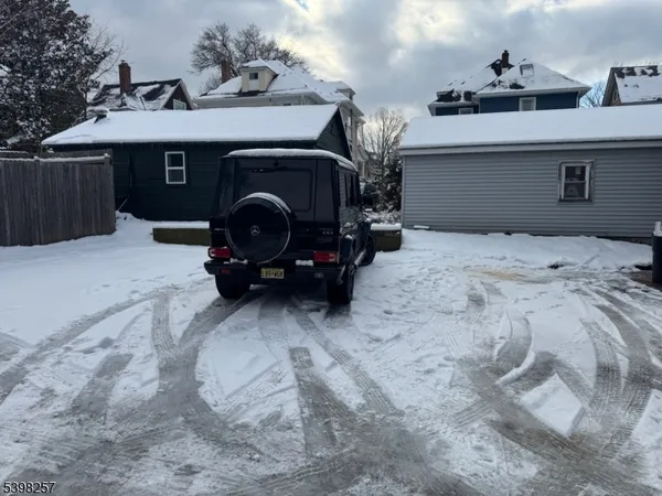 a car parked in front of house