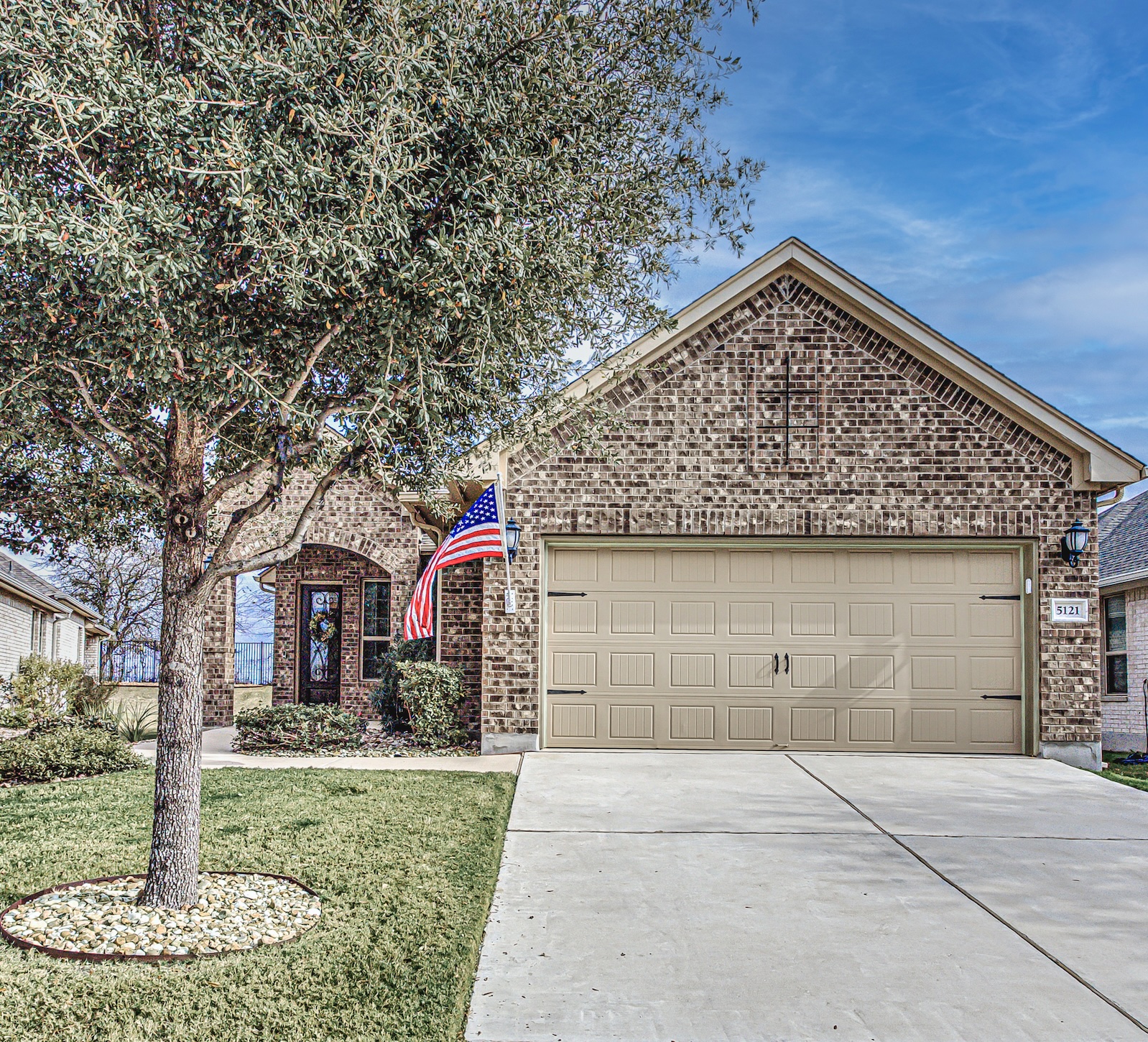 5121 Lunata Way Round Rock, TX 78665 - Photo 1 of 1 a front view of a house with garden