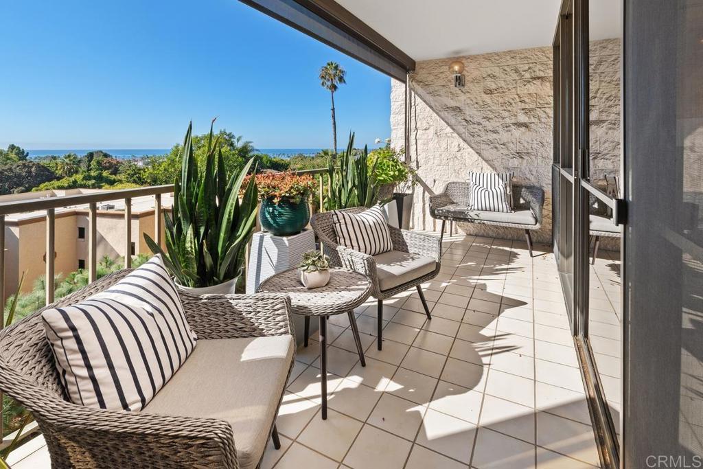 2500 Torrey Pines Road, Unit 402 La Jolla, CA 92037 - Photo 20 of 50 a view of balcony with furniture