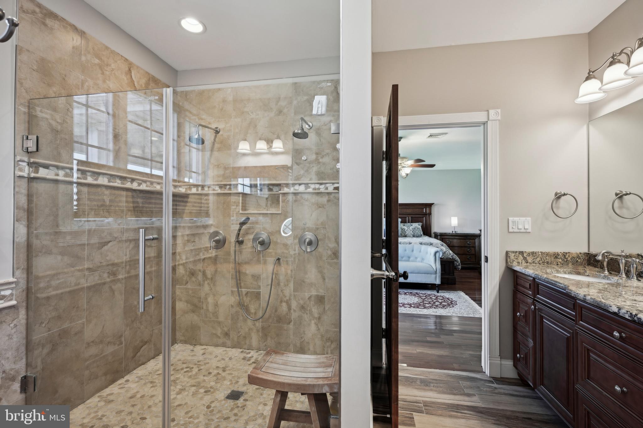 358 Eayrestown Road Southampton, NJ 08088 - Photo 16 of 54 a en suite bathroom with a shower and a sink