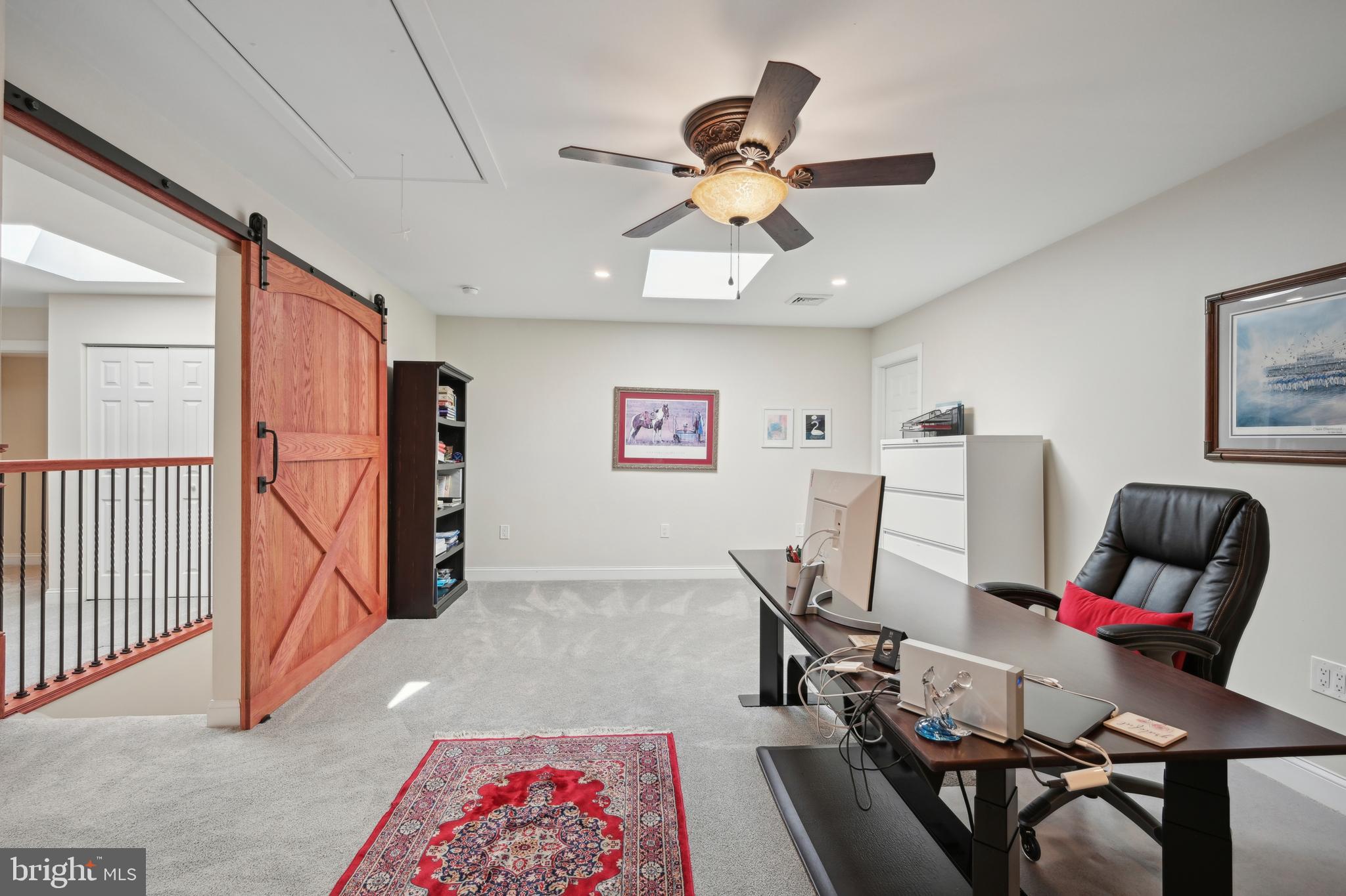 358 Eayrestown Road Southampton, NJ 08088 - Photo 25 of 54 a view of a workspace with furniture and a window