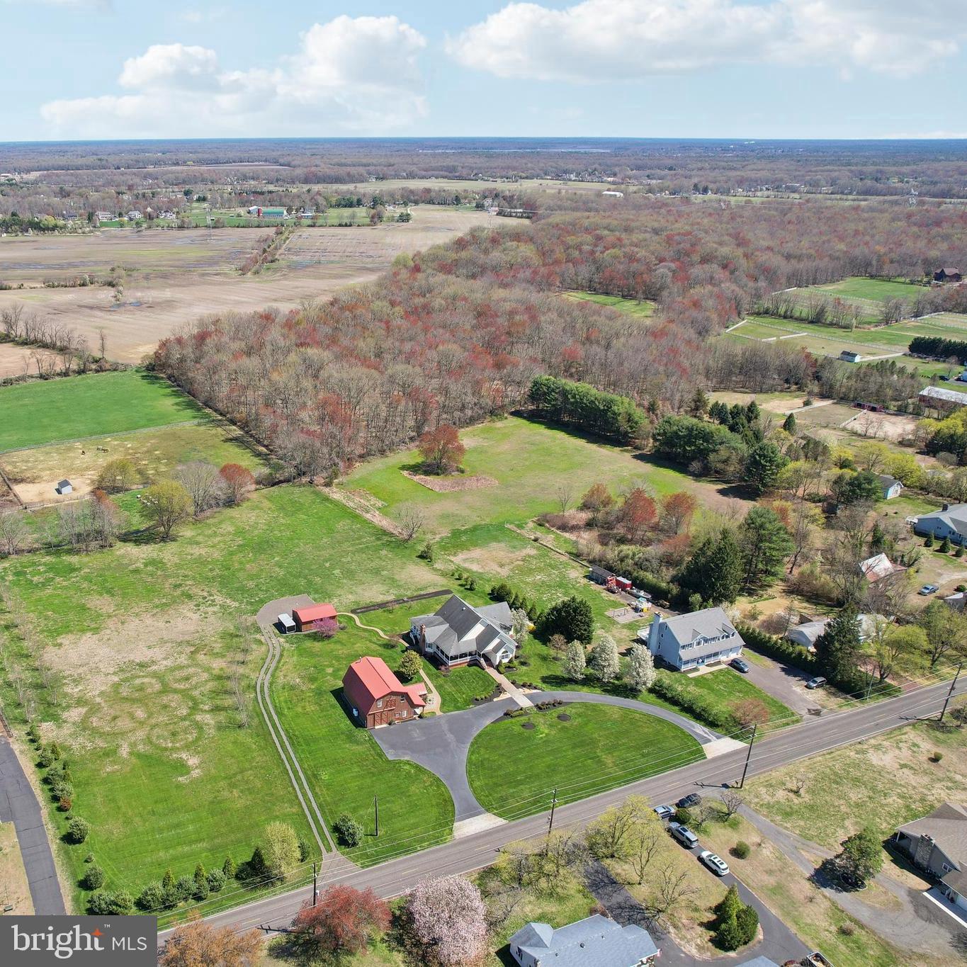 358 Eayrestown Road Southampton, NJ 08088 - Photo 48 of 54 an aerial view of a residential houses with outdoor space