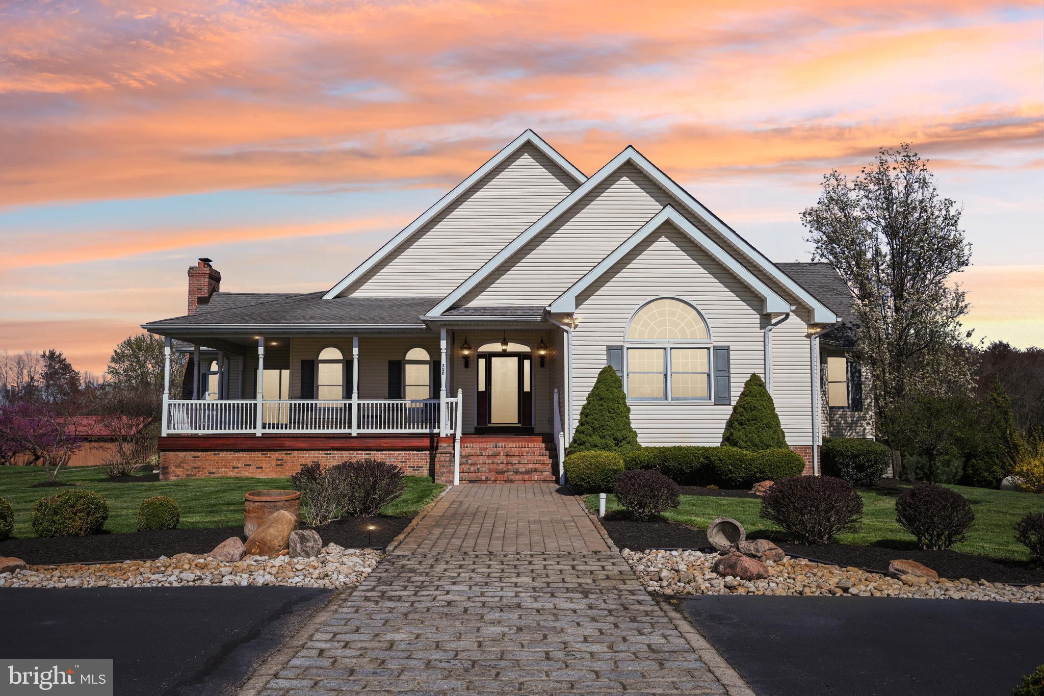358 Eayrestown Road Southampton, NJ 08088 - Photo 51 of 54 a front view of a house with garden