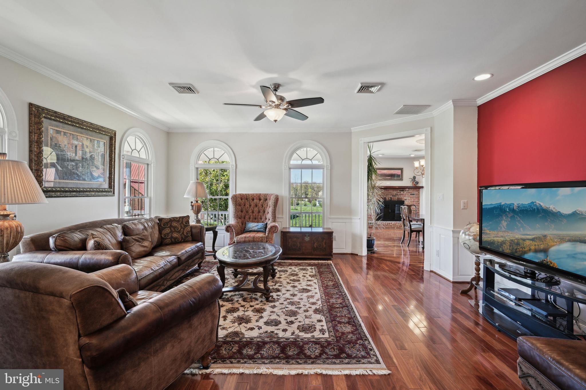 358 Eayrestown Road Southampton, NJ 08088 - Photo 7 of 54 a living room with furniture and a flat screen tv