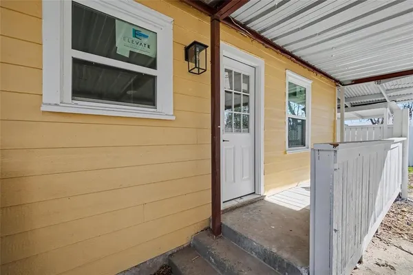 a view of front door