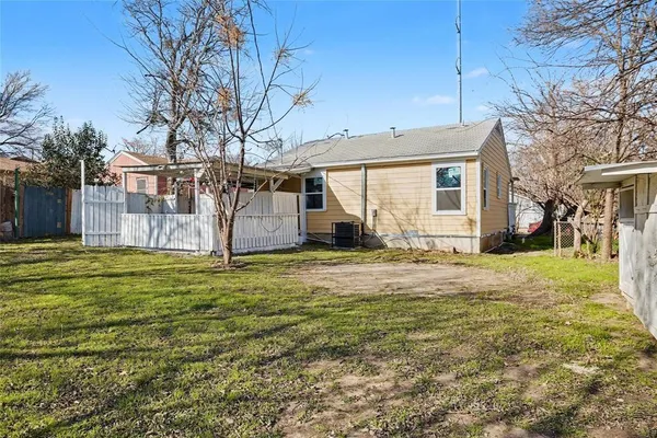 a backyard of a house